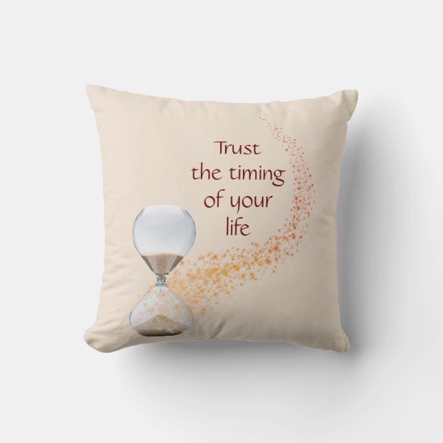 Coussin Faites confiance au moment de votre soumission de  (Recto)