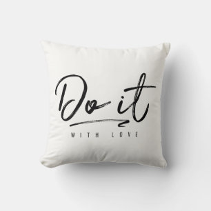 Coussin Faites-Le Avec Amour Couleur Arrière - plan Person