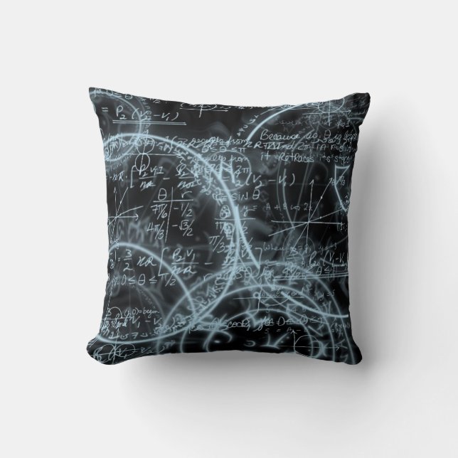 Coussin Faites les maths - règles de calcul (Recto)