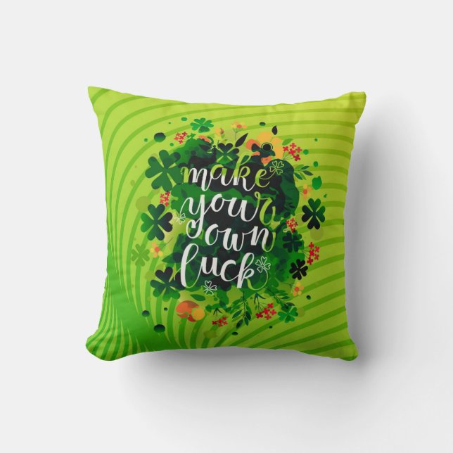 Coussin Faites votre propre chance ! (Recto)