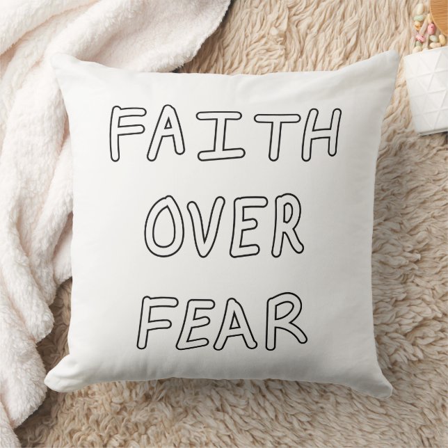 Coussin Faith over Fear (Couverture)