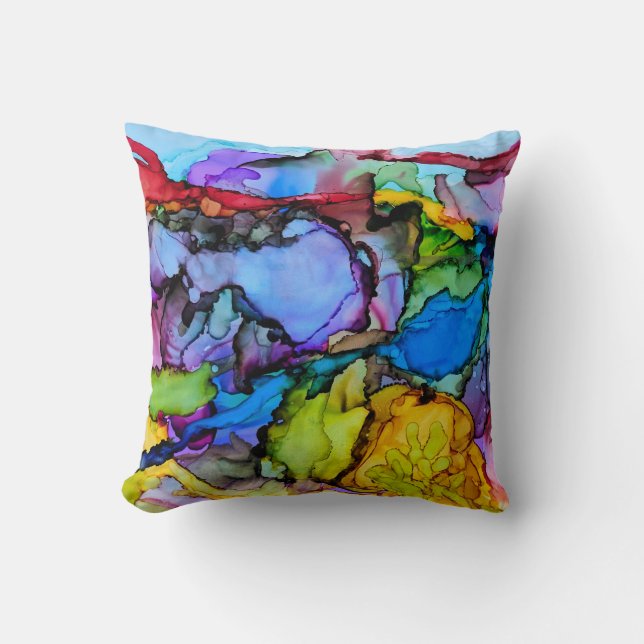 Coussin Falaises rouges au coucher du soleil (Recto)