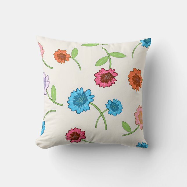 Coussin falling flowers (Recto)