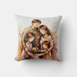 Coussin Famille heureuse.