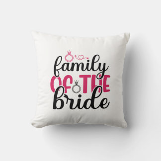 Coussin Famille mariage De La Mariée
