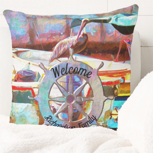 Coussin Famille Muelle Los Peines Pelican 0463 (Créateur téléchargé)