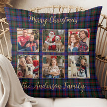 Famille Noël Plaid Photo personnalisée Collage