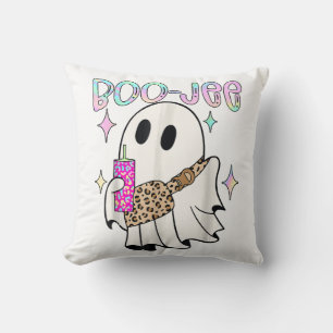Coussin Fantôme drôle d'Halloween Boo Jee