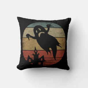 Coussin Fantôme Halloween Vintage