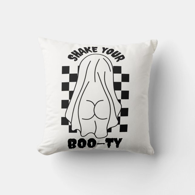 Coussin Fantôme - "Shake Your Boo-ty" (Recto)