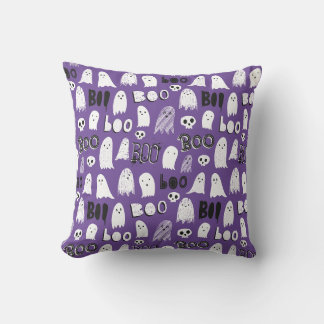 Coussin Fantômes, crânes et Boo Éffrayants