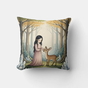 Coussin Faon de la Forêt Enchantée