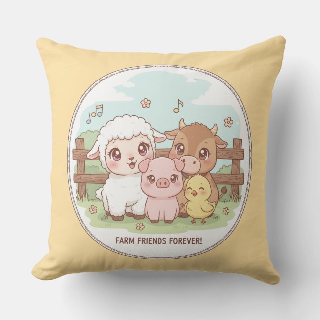 Coussin Farm friends forever - cute & cozy (Recto)