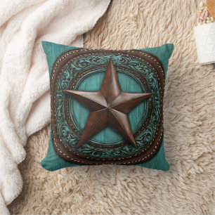 Coussin Farm Ranch Country Western Turquoise Texas Star