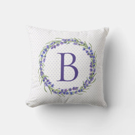 Coussin Farmhouse Rustic Heather Wreath Signature Jeter Pi