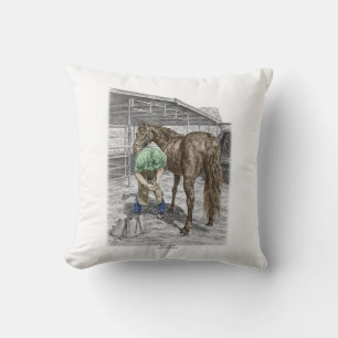 Coussin Farrier Forgeron Trimming Horse Hoof