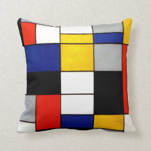 Coussin Fauvisme de style prin mondrien Art néerlandais