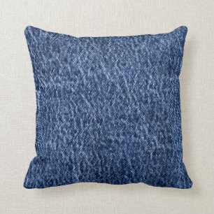 Coussin Faux Acid Wash Denim Arrière - plan bleu