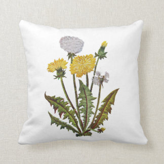 Coussin Faux brodé Dandelions