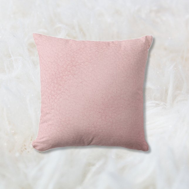 Coussin Faux cuir | Belle fille rose (Créateur téléchargé)