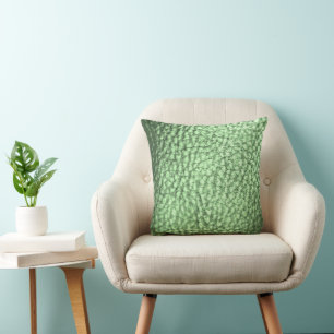 Coussin Faux Leather Mermaid Green