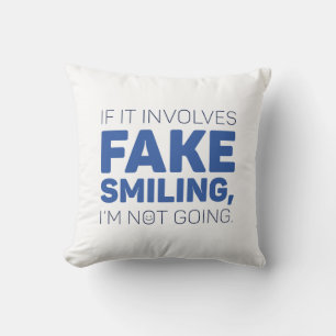 Coussin Faux sourire