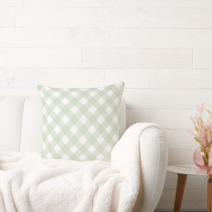 Coussin Faye et Lauren Green En vichy