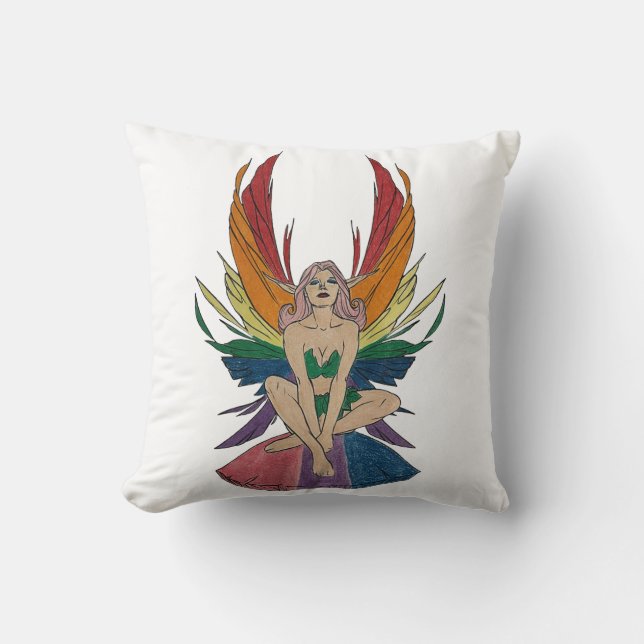 Coussin Fée bisexuelle (Recto)