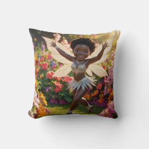Coussin Fée de jardin enchantée