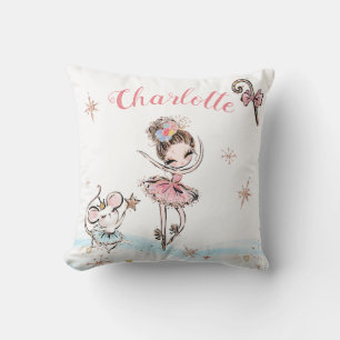 Coussin Fée des pralines Casse-Noisette Noël avec nom