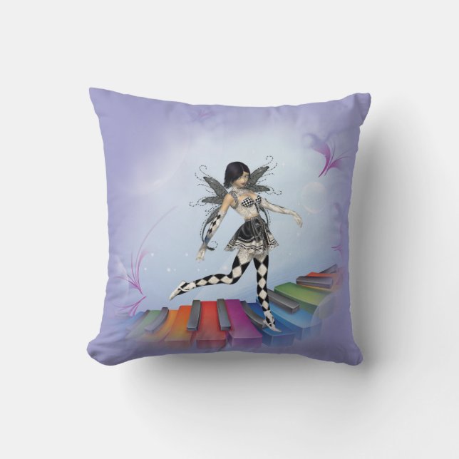 Coussin Féerie clavier musical Vignette (Recto)