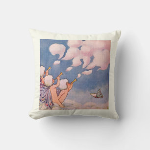 Coussin Fées des Nuages Créant des Nuages