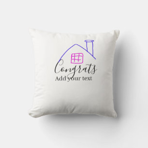Coussin Félicitations nouveau propriétaire inauguration ma