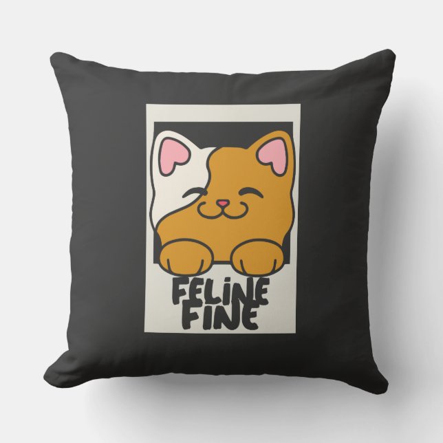 Coussin Feline fin (Recto)