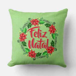 Coussin Feliz Natal Portugais Joyeux Noël
