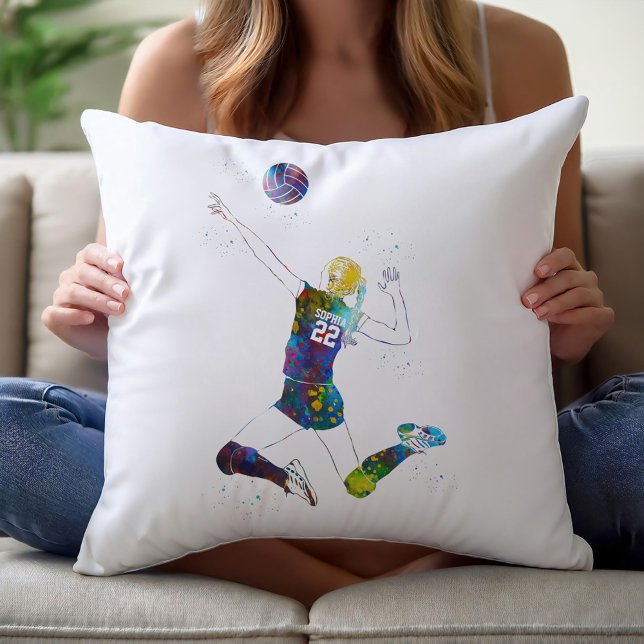 Coussin Female Volleyball Player (Créateur téléchargé)