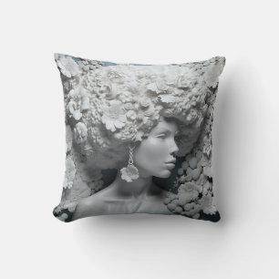 Coussin Femme afro-américaine Reine noire Melanin Poppin