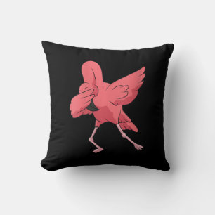 Coussin Femme Dabbing Flamant rose Oiseau mignon Flamant r