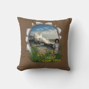 Coussin Femme de mode sud-africaine du Cap