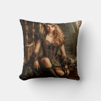Coussin Femme d'Imaginaire dans les vêtements stylish