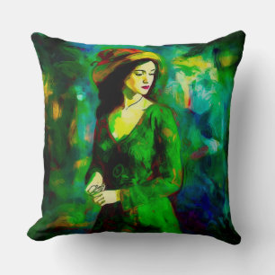 Coussin Femme en Casquette