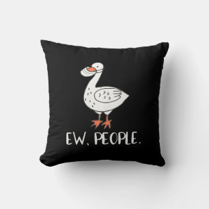 Coussin Femme Ew Personnes Drôle Canard Masque Visage