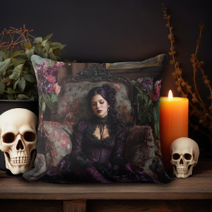 Coussin Femme gothique Rococo