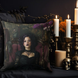 Coussin Femme Gothique Rococo