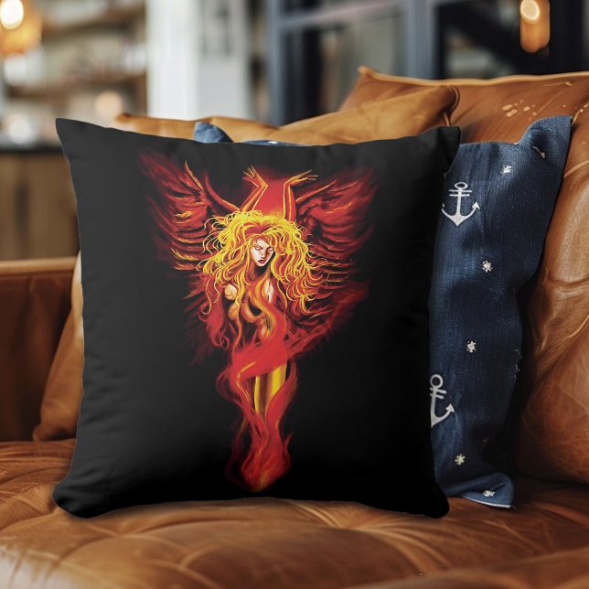 Coussin Femme Phoenix (Créateur téléchargé)