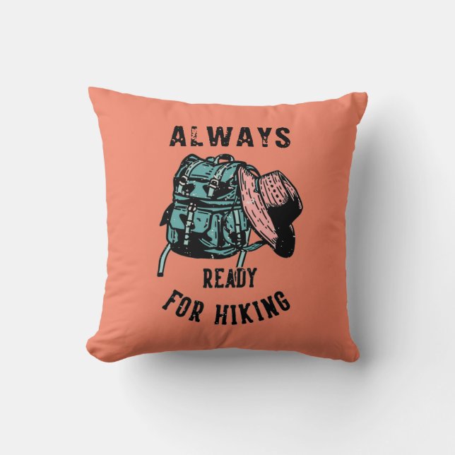 Coussin Femme toujours prête pour le Randonnée Casquette d (Recto)
