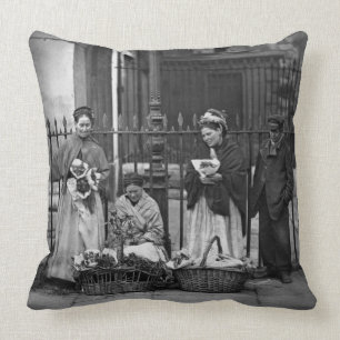 Coussin Femmes de fleur de jardin de Covent, de la 'vie