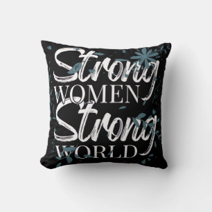 Coussin Femmes fortes, monde inspirant