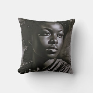 Coussin Femmes "Jasmin" Au Charbon