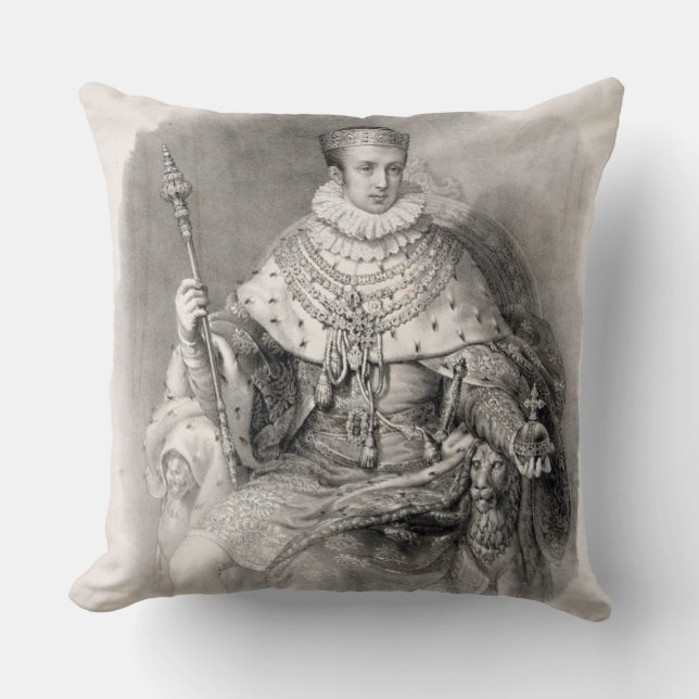 Coussin Ferdinand I (1793-1875), roi de Lombardie-Venetia, (Recto)